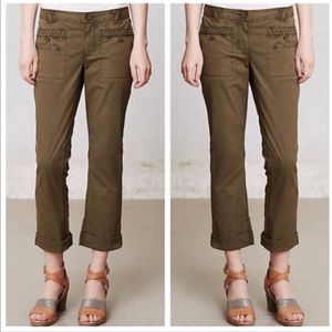 Anthropology Hei Hei Green Pants